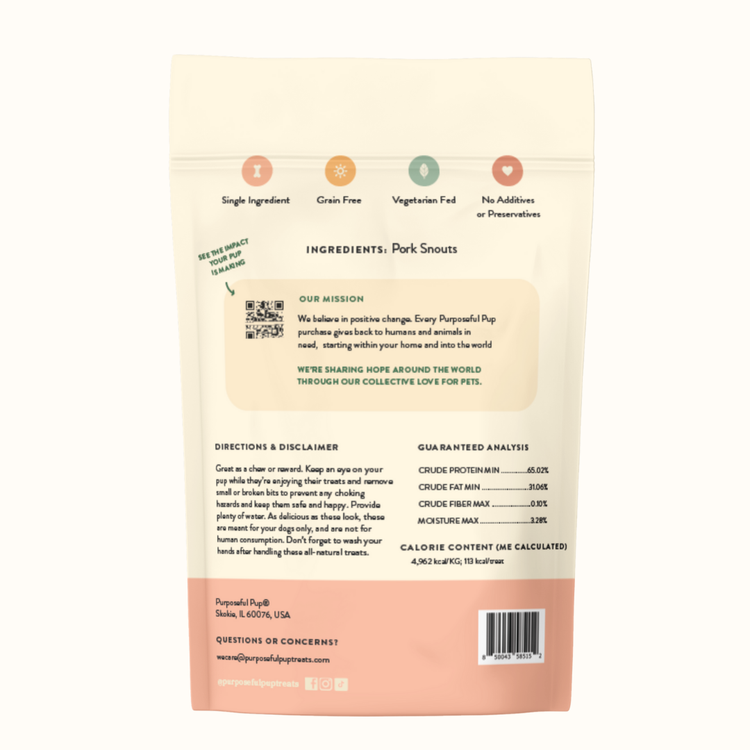 Pork Snouts 10 & 25 Pack