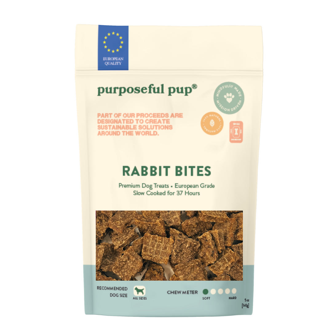 Rabbit Bites 5oz | Hypoallergenic Single Ingredient Dog Treats ...